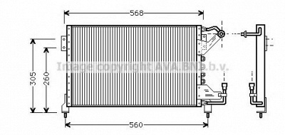 AVA QUALITY COOLING fd5231 -  Конденсатор, кондиционер